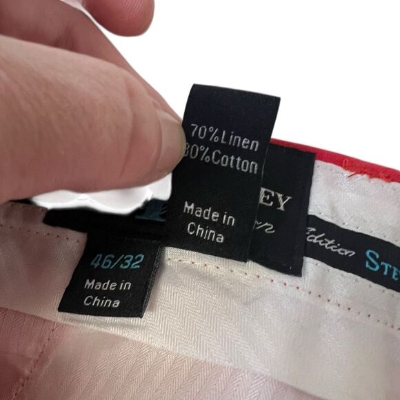 Steve Harvey Celebrity edition  Linen pants 46/32 Pant - Picture 11 of 11